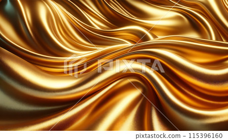 Golden silk background material 115396160