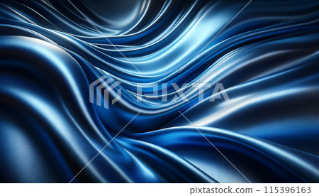 Blue silk background material 115396163