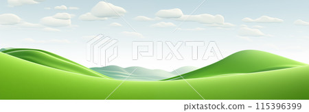 green grass hills natural scenery picture material green grass hills natural scenery picture material 115396399