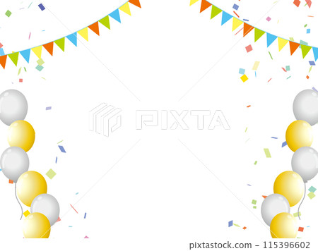 Balloon confetti background 115396602