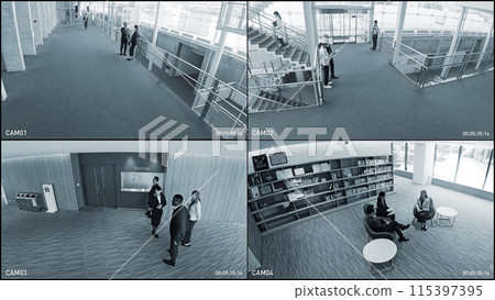 安防攝影機象限監視螢幕介面 115397395