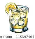 Highball with lemon 115397464