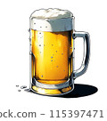 Cold mug of beer 115397471