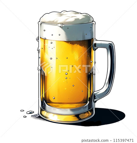 Cold mug of beer 115397471
