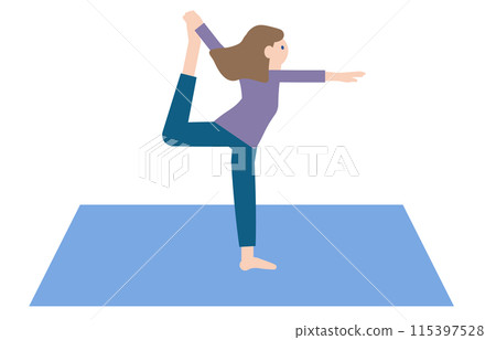 Yoga pose illustration 115397528