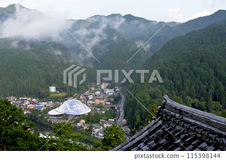 Gujo City, Gifu Prefecture_East view from Gujo Hachiman Castle 3_September 2023 Gujo City, Gifu Prefecture_East view from Gujo Hachiman Castle 3_September 2023 115398144