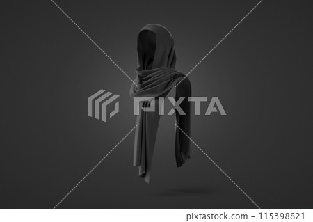Blank black female shayla mockup, dark background Blank black female shayla mockup, dark background 115398821