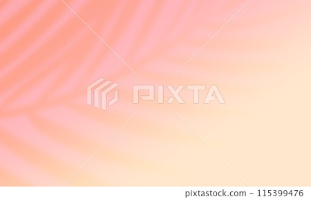 Tropical leaves. Background material with palm leaf shadows falling on the wall. 115399476