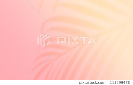 The shadow of the areca palm. Stylish background material with a tropical atmosphere. 115399478