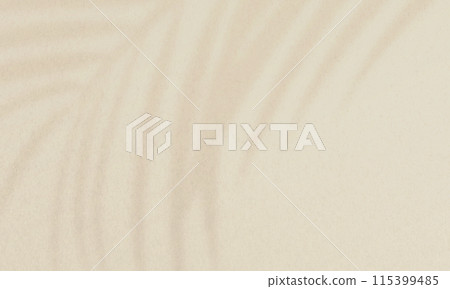 The shadows of summer plants are reminiscent of a resort area. Tropical background material. 115399485