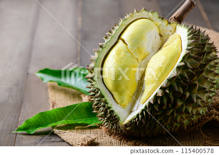 lava Durian Sisaket, it is grown in an ancient volcanic area, the Phanom Dong Rak mountain range, 115400578
