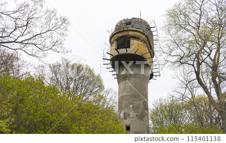 Old ruins coastal battery command observation post. Baltiysk 115401138