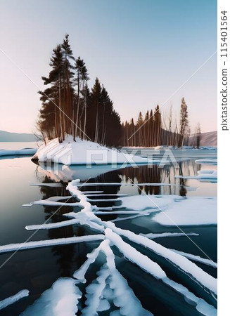 Enchanting Winterscapes of Snow and Ice Enchanting Winterscapes of Snow and Ice 115401564