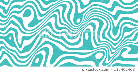 Blue wave pattern on a white background. Abstract blue striped background. 70s style backdrop Blue wave pattern on a white background. Abstract blue striped background. 70s style backdrop 115402468