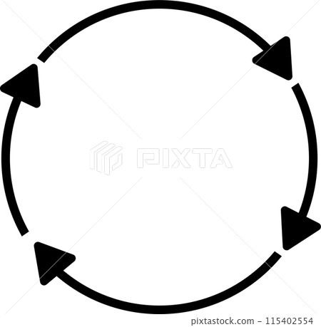 旋轉箭頭（循環）循環圖標 115402554