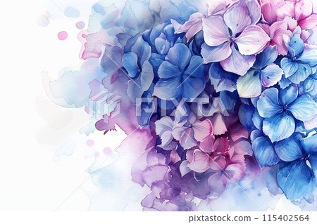 水彩繡球花(AI 生成圖像) 水彩繡球花(AI 生成圖像) 115402564