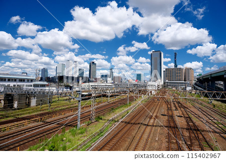 Nakamura-ku, Nagoya City, Aichi Prefecture_East side view from Mukaibashi Bridge 11_August 2023 115402967