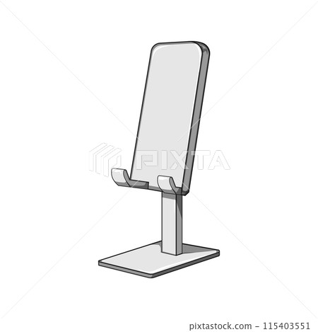 smart table phone holder cartoon vector illustration 115403551