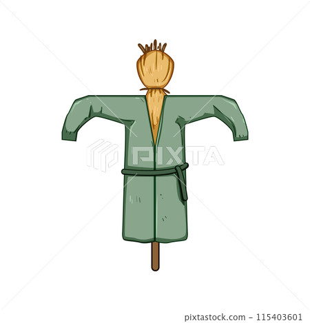 pumpkin scarecrow cartoon vector illustration pumpkin scarecrow cartoon vector illustration 115403601