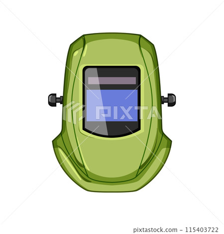 machine helmet welding cartoon vector illustration machine helmet welding cartoon vector illustration 115403722