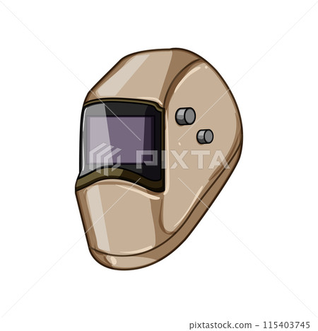 weld helmet welding cartoon vector illustration 115403745