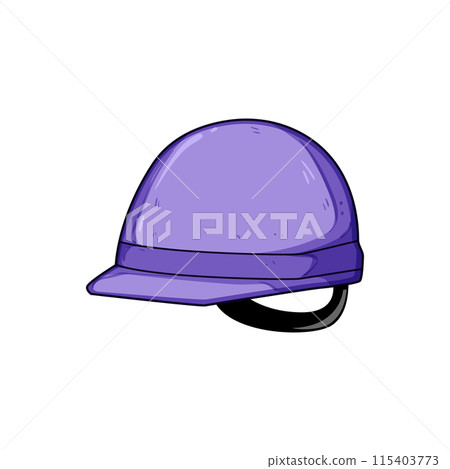 safety hard hat cartoon vector illustration 115403773
