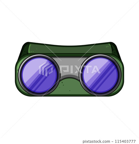 goggle goggles welding cartoon vector illustration 115403777