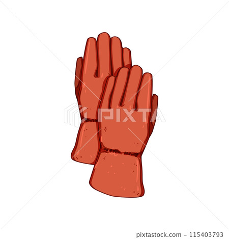 industry gloves welding cartoon vector illustration 115403793