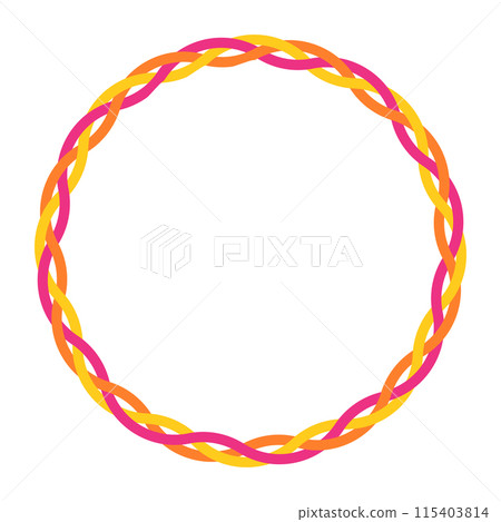 Colorful round Celtic tangled frame isolated on white background. Colorful round Celtic tangled frame isolated on white background. 115403814