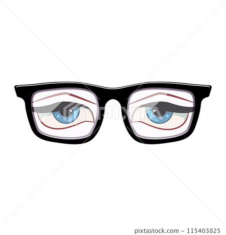 optic geek glasses cartoon vector illustration optic geek glasses cartoon vector illustration 115403825