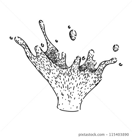 wave water splash sketch hand drawn vector wave water splash sketch hand drawn vector 115403890