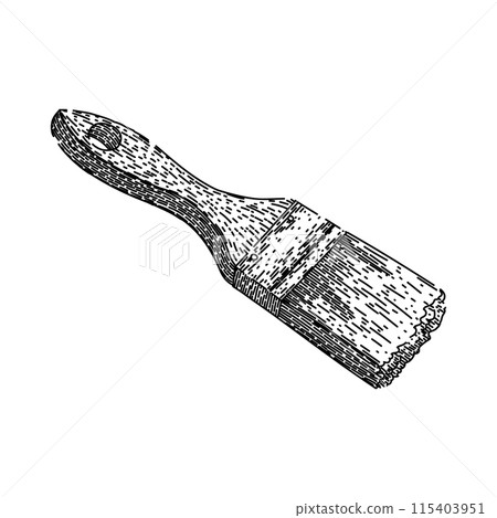 artist paint brush sketch hand drawn vector artist paint brush sketch hand drawn vector 115403951