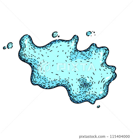 drop water puddle sketch hand drawn vector drop water puddle sketch hand drawn vector 115404000