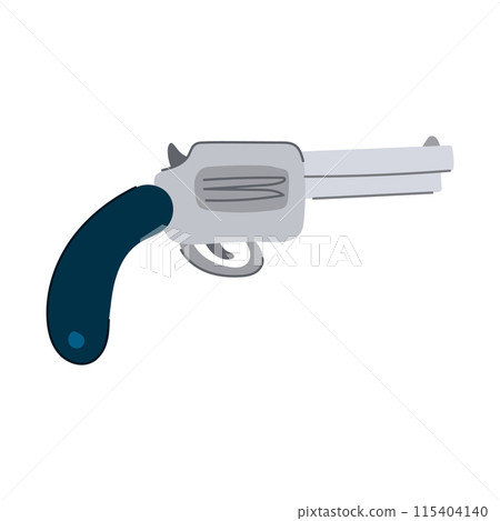 colt wild west pistol cartoon vector illustration colt wild west pistol cartoon vector illustration 115404140
