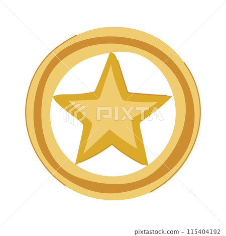 emblem sheriff badge cartoon vector illustration emblem sheriff badge cartoon vector illustration 115404192