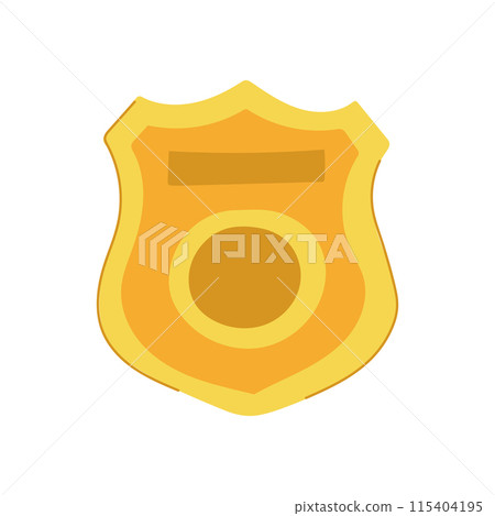 western sheriff badge cartoon vector illustration 115404195