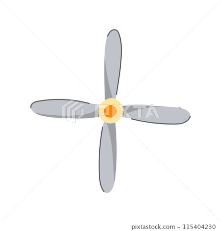 fan propeller cartoon vector illustration 115404230