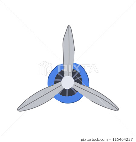 plane propeller cartoon vector illustration 115404237