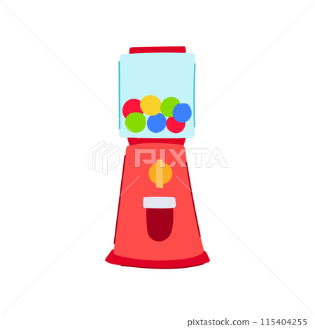 online lotto ball machine cartoon vector illustration 115404255