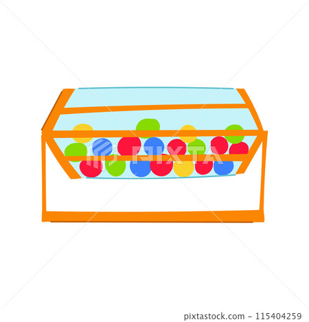game lotto ball machine cartoon vector illustration game lotto ball machine cartoon vector illustration 115404259