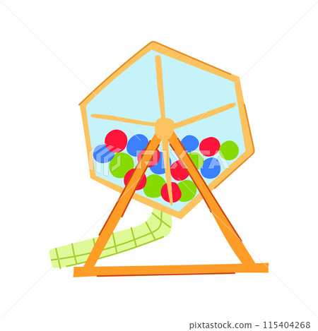 lottery lotto ball machine cartoon vector illustration lottery lotto ball machine cartoon vector illustration 115404268