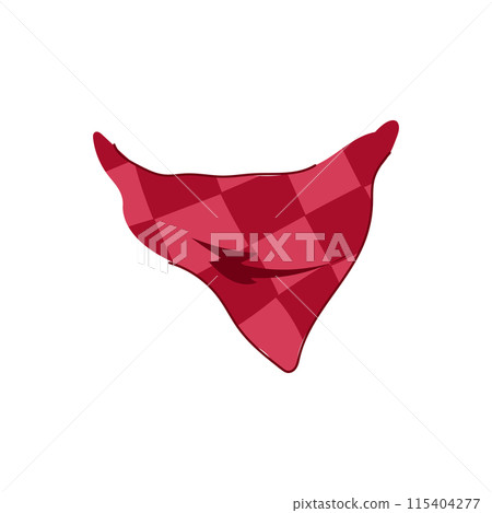 bandit handkerchief wild west cartoon vector illustration 115404277