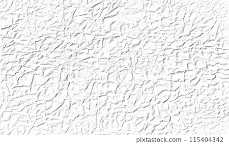 Vector wrinkled white paper texture. Realistic background 115404342