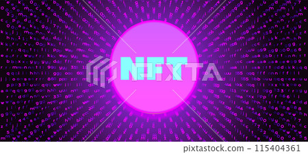 Non-fungible token NFT vector illustration Non-fungible token NFT vector illustration 115404361