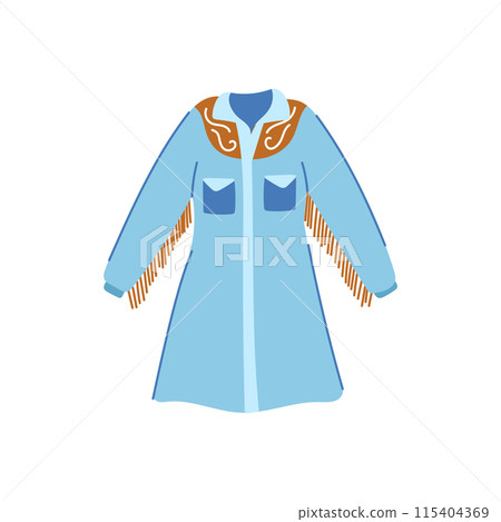 rodeo cowgirl dress cartoon vector illustration 115404369