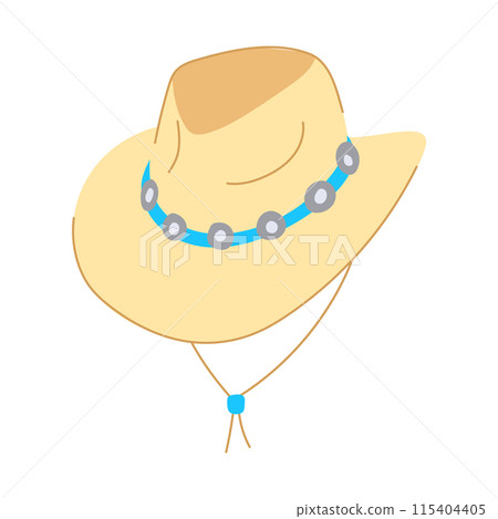 texas cowboy hat cartoon vector illustration - Stock Illustration ...