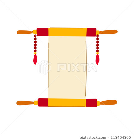 china chinese scroll cartoon vector illustration 115404500