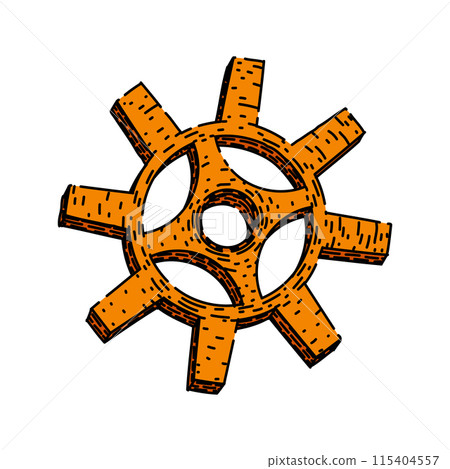 clock gears steampunk sketch hand drawn vector clock gears steampunk sketch hand drawn vector 115404557