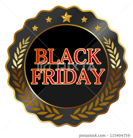 Luxury black friday emblem Luxury black friday emblem 115404759