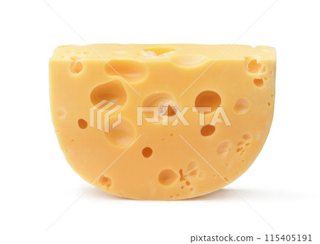 Piece of Maasdam cheese Piece of Maasdam cheese 115405191